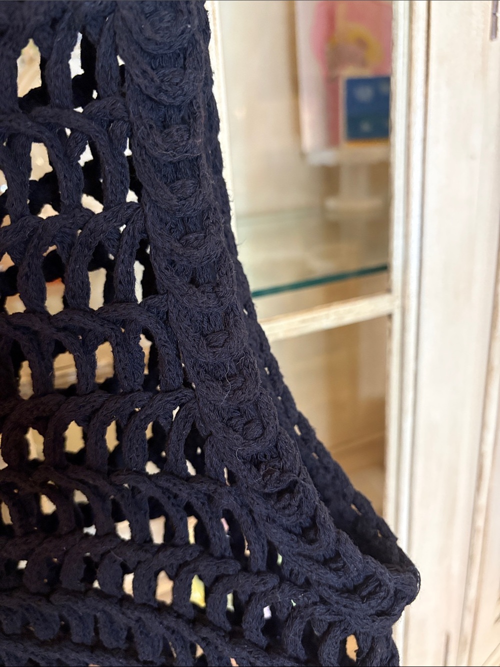 Lulu's Black Crochet Crop Tank - Picture 10 of 14